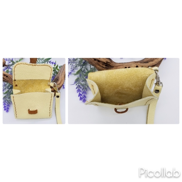 "Love Letter" Daffodil Leather Wallet Wristlet - Picture 2 of 5